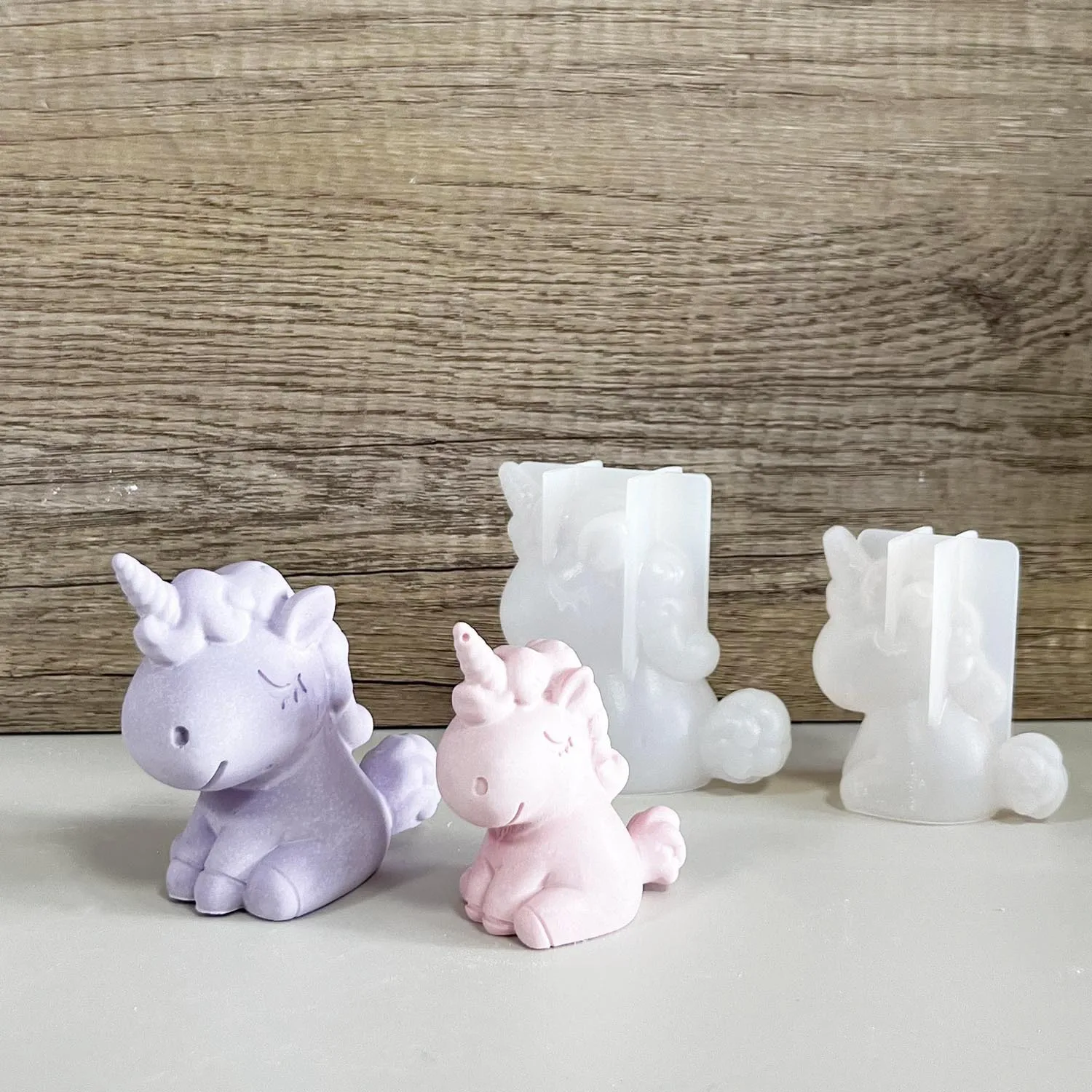Soap Making Gloves - Moule géométrique 3D en Silicone, licorne,