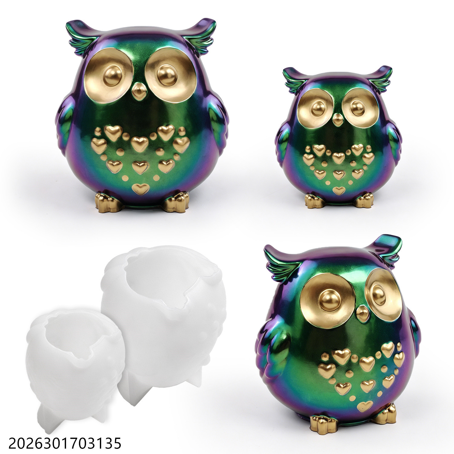 Melt Pour Soap Base - Moule en silicone Hibou 3D en
