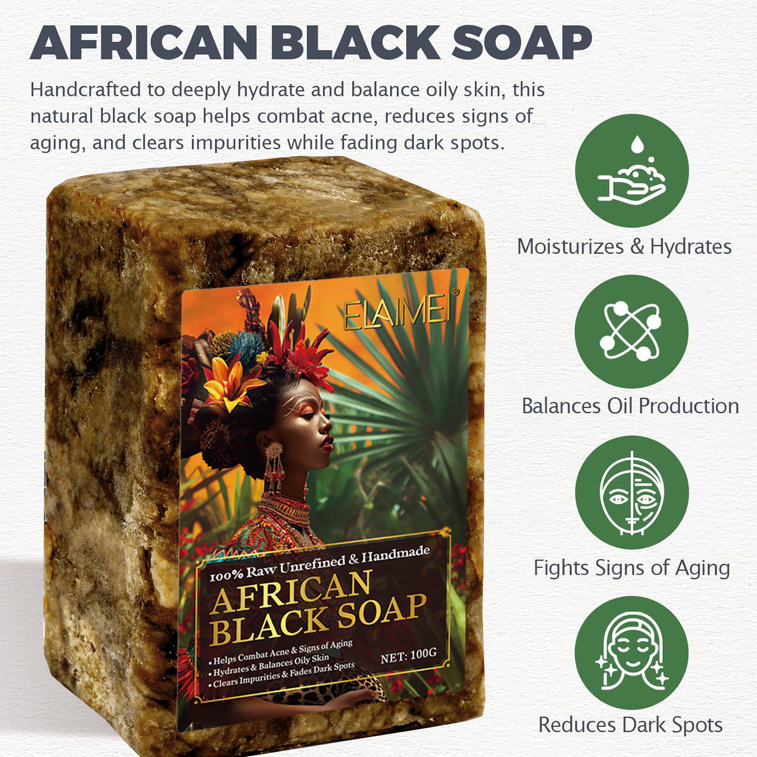 Savon noir africain brut pour  - Coconut Oil Refined avis et prix